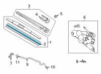 OEM 2022 Acura MDX BLADE RUBBER Diagram - 76722-TYA-A01