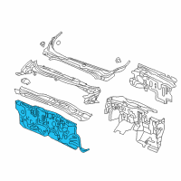 OEM Honda Civic Dashboard Lower C Diagram - 61500-TBA-A00ZZ