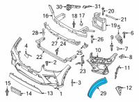 OEM 2022 BMW X5 Side Marker Reflector Right Diagram - 63-14-7-437-080