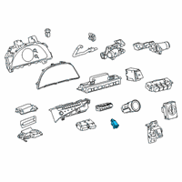 OEM 2022 Lexus ES350 Switch Assembly, Luggage Diagram - 84840-06080