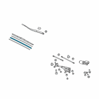 OEM Acura Rubber, Blade (550MM) Diagram - 76632-SHJ-A12