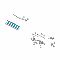 OEM 2010 Acura TSX Windshield Wiper Blade (550MM) (Passenger Side) Diagram - 76630-TL0-G02