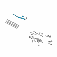 OEM Acura TSX Arm, Windshield Wiper (Driver Side) Diagram - 76600-TL2-A01