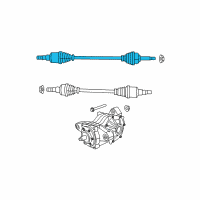 OEM 2008 Chrysler Sebring Axle Assembly Diagram - 5085099AB