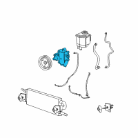 OEM Dodge Charger Power Steering Pump Diagram - 4782523AF