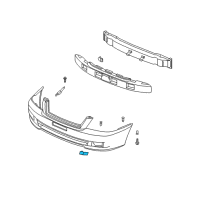 OEM 2002 Kia Optima Cover-Front Bumper BLANKING Diagram - 865133C000XX