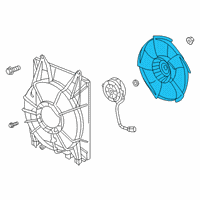 OEM Honda Insight Fan Complete, Cooling Diagram - 19020-6L2-A01