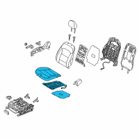 OEM Hyundai Ioniq Cushion Assembly-Front Seat, RH Diagram - 88200-G2870-SHR