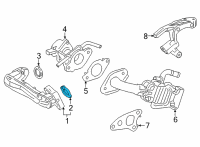 OEM 2022 Toyota Camry EGR Pipe Gasket Diagram - 25629-25010