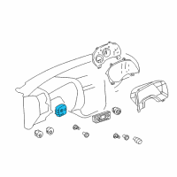 OEM 2005 Chevrolet Trailblazer EXT Switch Asm-Headlamp Diagram - 25932633