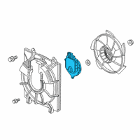 OEM Honda Clarity Motor, Cooling Fan Diagram - 1J030-5WP-A01