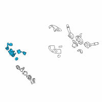 OEM Hyundai Elantra Body & Switch Assembly-Steering & IGNTION Diagram - 81910-2H010