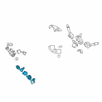 OEM 2009 Hyundai Elantra Cylinder Assembly-Steering & Ignition Lock Diagram - 81920-2HB00
