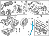 OEM Kia Carnival GUIDE-OIL LEVEL GAUG Diagram - 266123N300