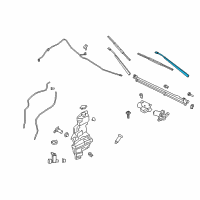 OEM 2017 Ford F-150 Wiper Arm Diagram - FL3Z-17527-A