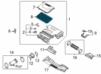 OEM 2022 Hyundai Elantra Filter-Air Cleaner Diagram - 28113-BY100