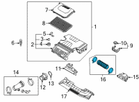 OEM 2022 Hyundai Elantra Duct-Air B RESONATOR Diagram - 28212-BY100