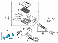 OEM 2021 Hyundai Elantra Hose Assembly-Air Intake Diagram - 28130-BY100