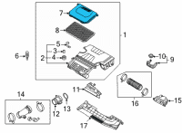 OEM 2021 Hyundai Elantra COVER-AIR CLEANER Diagram - 28111-BY100