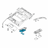 OEM 2018 Nissan Titan Lamp Assembly Map Diagram - 26430-9FT5D