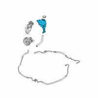 OEM Cadillac Reservoir, P/S Fluid Diagram - 25765385