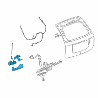 OEM Pontiac Torrent Latch Assembly Diagram - 15256081