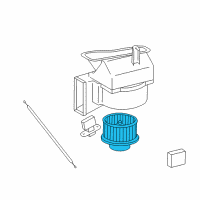 OEM 2000 Toyota Solara Fan & Motor Diagram - 87103-06021