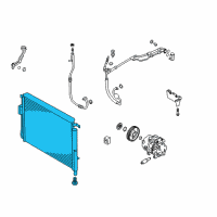 OEM 2016 Kia Sorento Condenser Assembly-Cooler Diagram - 97606C6000