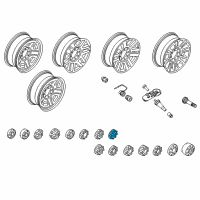 OEM 2017 Ford F-250 Super Duty Wheel Cap Diagram - HC3Z-1130-K