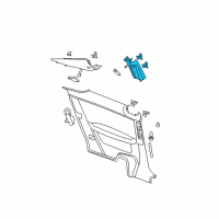 OEM 2007 Pontiac G6 Panel Asm-Center Pillar Upper Center Trim *Neutral L Diagram - 15805634