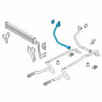 OEM 2011 BMW 550i xDrive Oil Cooling Pipe Outlet Diagram - 17-22-7-599-922