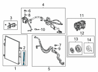 OEM 2022 Jeep Wagoneer A/C Filter DRIER Diagram - 68399827AA