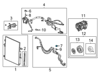 OEM Jeep Wagoneer Cap-A/C Charge Valve Diagram - 68231469AA