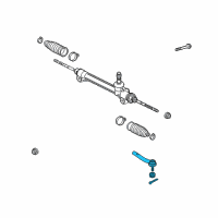 OEM 2010 Lexus RX450h Rod Assembly,Tie, RH Diagram - 45460-09190