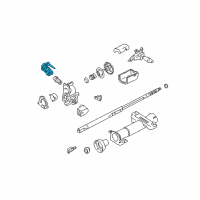 OEM Oldsmobile Achieva Cylinder, Steering Column Lock & Ignition Switch Diagram - 26050287