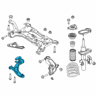 OEM 2017 Ford Focus Lower Control Arm Diagram - F1FZ-3079-A