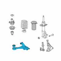 OEM Honda Civic Arm, Left Front (Lower) Diagram - 51360-SNA-A03