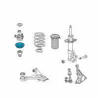 OEM 2008 Honda Civic Bearing, Front Shock Absorber Mounting Diagram - 51726-SNA-G01