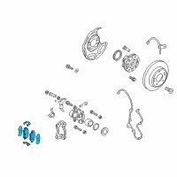 OEM 2014 Hyundai Veloster Rear Disc Brake Pad Kit Diagram - 58302-2VA30