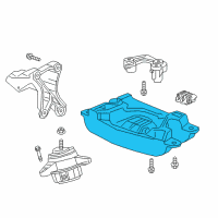 OEM 2020 Cadillac CT6 Transmission Mount Diagram - 23240608