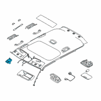 OEM 2021 Hyundai Venue Retainer-Sunvisor Diagram - 85235-B1000-TTN