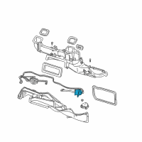 OEM Dodge B2500 Air Conditioning And Heater Actuator Diagram - 4885064AA