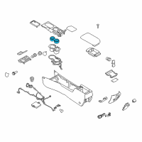 OEM Lincoln MKZ Cup Holder Insert Diagram - 6E5Z-5413562-AA