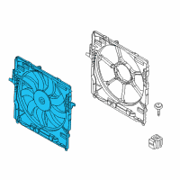 OEM 2008 BMW X6 Fan Housing Diagram - 17-42-8-618-241