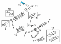 OEM 2007 Ford E-350 Super Duty Extension Pipe Diagram - 8C2Z-5202-A