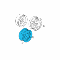 OEM 2002 Dodge Neon Steel Wheel Diagram - 4656322AB