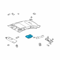 OEM 2012 Lexus IS350 Lamp Assy, Map Diagram - 81260-53A40-C0