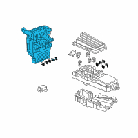 OEM Honda Accord Box Assembly, Fuse Diagram - 38200-SDR-A02