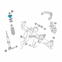 OEM 2019 Ram 1500 Classic Mount-Shock Upper Diagram - 55398091AF