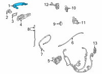 OEM Chevrolet Bolt EV Handle, Outside Diagram - 13527212